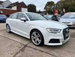 White Used 2018 Audi A3 S-Line Sedan | £11,990 (Good price)