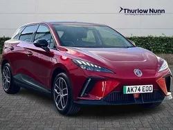 Dynamic red Used 2025 MG MG4 EV Trophy Hatchback | £19,200 (Fair price)