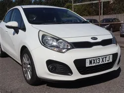 White Used 2013 Kia Rio 2 Hatchback | £4,995 (A bit pricey)