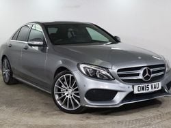 Silver Used 2015 Mercedes C250 AMG line Sedan | £13,975 (Fair price)