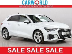 White Used 2021 Audi A3 Sportback S-Line Hatchback | £18,400 (Good price)