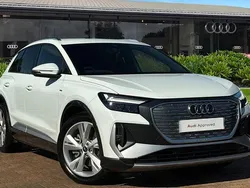 White Used 2024 Audi Q4 e-tron S-Line SUV | £38,490 (Super price)