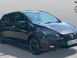 Black Used 2022 Nissan Leaf Tekna Hatchback | £14,762 (Fair price)