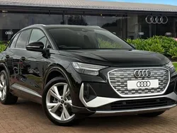 Black New 2025 Audi Q4 e-tron S-Line SUV | £41,280