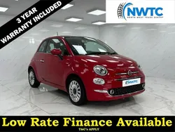 Red Used 2017 Fiat 500 Lounge Hatchback | £6,495 (Fair price)