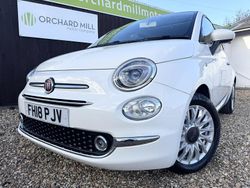 White Used 2018 Fiat 500 Lounge Hatchback | £7,895 (Fair price)