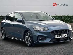 Blue Used 2019 Ford Focus ST-Line Hatchback | £10,350 (Fair price)
