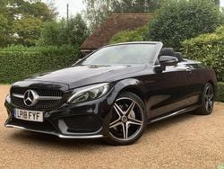 Black Used 2018 Mercedes C220 AMG line Cabriolet | £16,795 (Good price)