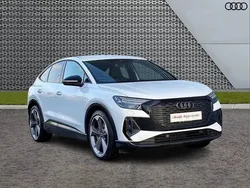 White Used 2024 Audi Q4 Sportback e-tron Black Edition SUV | £47,995