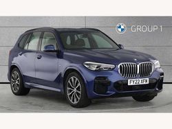 Blue Used 2022 BMW X5 M Sport SUV | £42,850 (Fair price)