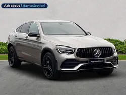 Silver Used 2019 Mercedes GLC220 AMG line Coupe | £26,849 (Fair price)