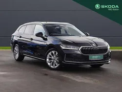 Midnight black metallic Used 2024 Skoda Superb SE L Estate | £29,795 (A bit pricey)