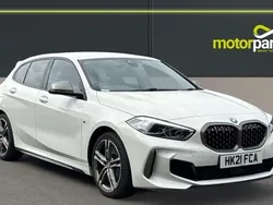 Alpine white gloss Used 2021 BMW M135 Comfort Edition Hatchback | £24,000 (Fair price)