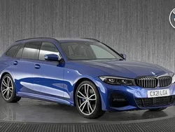 Blue Used 2021 BMW 330 M Sport Estate | £25,499 (Fair price)