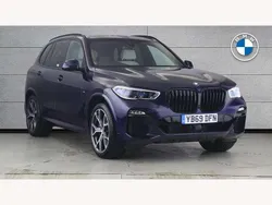 Blue Used 2019 BMW X5 M Sport SUV | £42,995 (Fair price)
