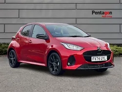 Special metallic formal red Used 2024 Mazda 2 Homura-Line Hatchback | £18,925 (Fair price)