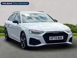 White Used 2024 Audi A4 Black Edition Estate | £34,784 (Expensive)