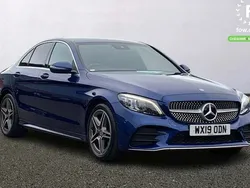 Blue Used 2019 Mercedes C200 Active Sedan | £16,599 (Fair price)
