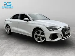 White Used 2022 Audi A3 S-Line Sedan | £15,695 (Fair price)