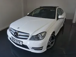 White Used 2014 Mercedes C180 Sport Edition Coupe | £9,750 (Fair price)
