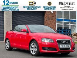 Red Used 2010 Audi A3 Cabriolet Sport Cabriolet | £4,995 (Fair price)