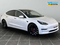 White Used 2021 Tesla Model 3 Performance Sedan | £20,995 (Good price)