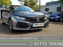 Grey Used 2018 Honda Civic SE Hatchback | £8,990 (Fair price)
