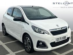 White Used 2021 Peugeot 108 Allure Hatchback | £9,460 (Fair price)