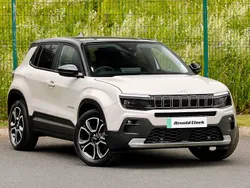 Bicolour metallic stone with volcano roof New 2025 Jeep Avenger EV Summit SUV | £25,998 (Fair price)