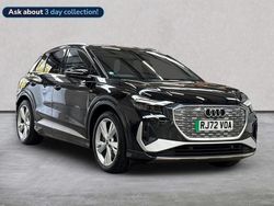 Black Used 2022 Audi Q4 e-tron S-Line SUV | £24,846