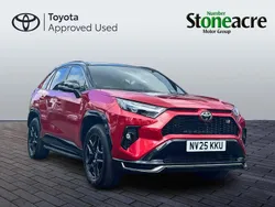 Red/black Used 2025 Toyota RAV4 Hybrid Sport SUV | £41,950 (Expensive)