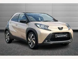 Ginger beige with black Used 2023 Toyota Aygo Hatchback | £13,995 (Fair price)
