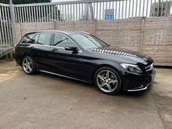 Black Used 2016 Mercedes C250 AMG line Estate | £9,995 (Good price)