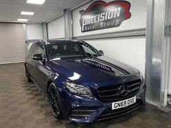 Blue Used 2020 Mercedes E220 AMG line Estate | £17,995 (Good price)