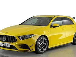 Yellow Used 2020 Mercedes A35 AMG Executive Hatchback | £22,620 (Fair price)