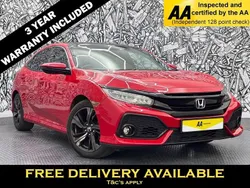 Red Used 2019 Honda Civic EX Hatchback | £16,395 (Fair price)