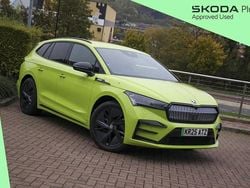 Hyper green New 2025 Skoda Enyaq iV vRS SUV | £36,995 (Fair price)