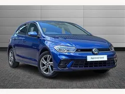 Blue Used 2023 VW Polo R-line Hatchback | £16,750 (Fair price)