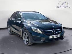 Black Used 2015 Mercedes GLA250 AMG line SUV | £12,949 (Fair price)