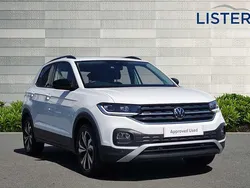 Pure white Used 2021 VW T-Cross Black Edition SUV | £14,990 (Fair price)