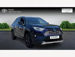 Blue/black Used 2019 Toyota RAV4 Hybrid SUV | £21,415 (Expensive)