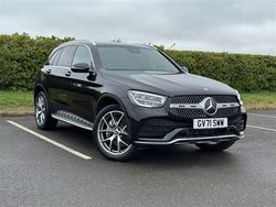 Obsidian black Used 2022 Mercedes GLC300 AMG line SUV | £32,890 (A bit pricey)