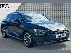 Black New 2025 Audi A3 e-tron S-Line Hatchback | £30,096 (Super price)