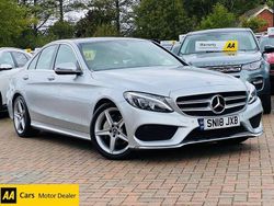 Silver Used 2018 Mercedes C220 AMG Line Premium Sedan | £12,500 (Fair price)