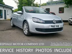 Silver Used 2015 VW Golf Cabriolet S Cabriolet | £7,990 (Fair price)
