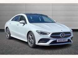 White Used 2021 Mercedes CLA200 AMG Line Premium Plus Coupe | £26,550 (A bit pricey)