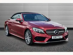 Red Used 2017 Mercedes C250 AMG Line Premium Plus Cabriolet | £16,333 (Fair price)