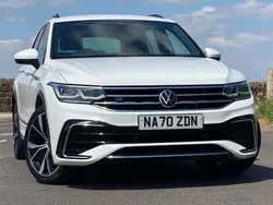Pure white Used 2020 VW Tiguan R-line SUV | £22,590 (Fair price)