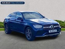 Blue Used 2021 Mercedes GLC220 AMG line Coupe | £31,293 (Fair price)