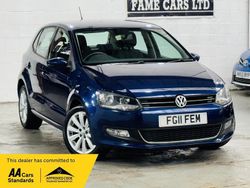 Blue Used 2011 VW Polo SEL Hatchback | £3,500 (Fair price)